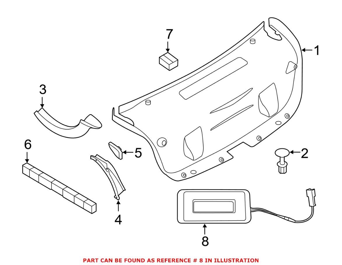 BMW Cargo Area Light - Rear 63312348803